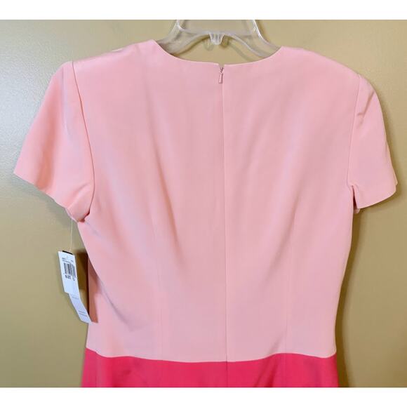 Maggy London Silk Color Block Sheath Dress - Size 12 - NWT - Picture 7 of 8